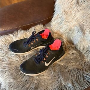 Nike Black and Pink Men's Shoes